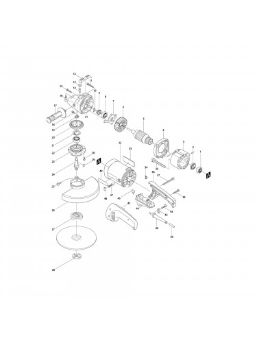 Vue éclatée Makita 9029 #01