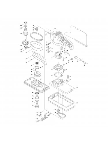 Vue éclatée Makita 9045N #01