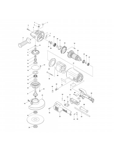 Vue éclatée Makita 9079SF #01