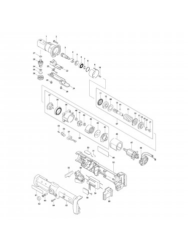 Vue éclatée Makita BFL081FZ #01