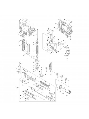 Vue éclatée Makita BPT350 #01