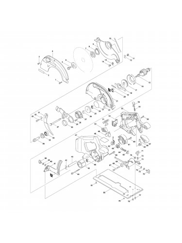 Vue éclatée Makita BSR730SHE #01