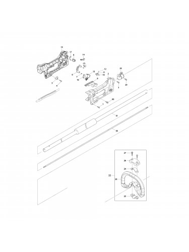 Vue éclatée Makita BUN490 #01