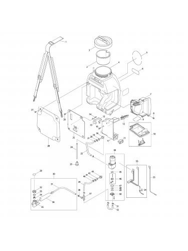 Vue éclatée Makita BVF104 #01