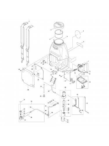 Vue éclatée Makita BVF154 #01