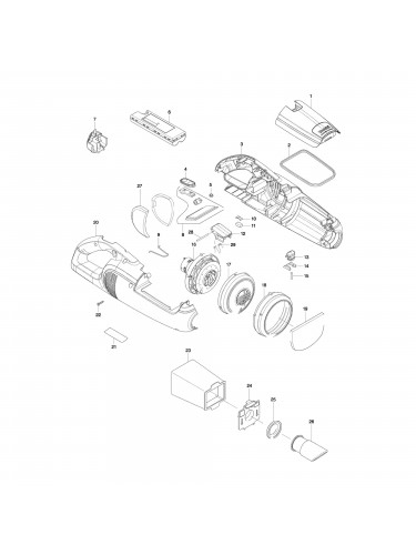 Vue éclatée Makita CL104DWYX #01