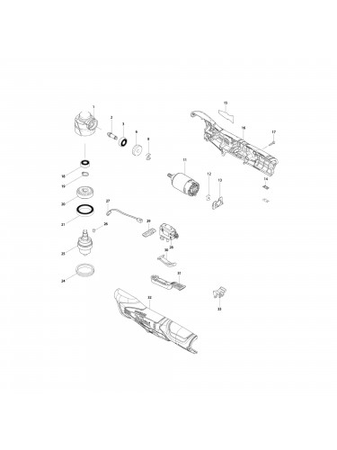 Vue éclatée Makita DA330 #01