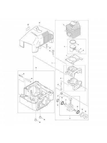 Vue éclatée Makita DBC4010 #01