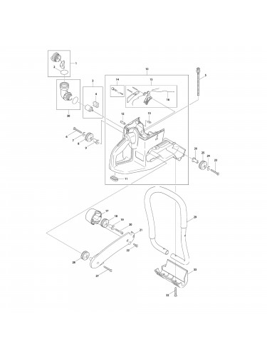 Vue éclatée Makita DPC7301 #01
