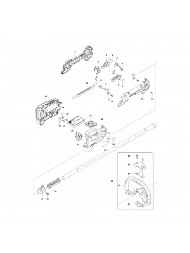 Vue éclatée Makita DUR182 #01