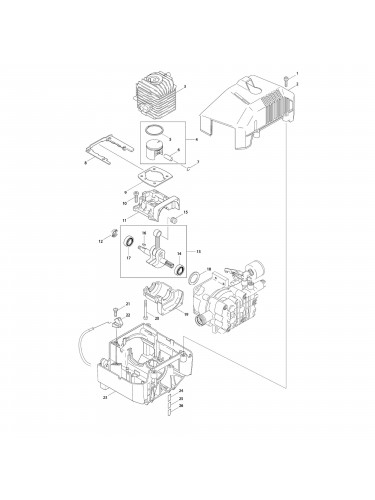 Vue éclatée Makita EHW120 #01