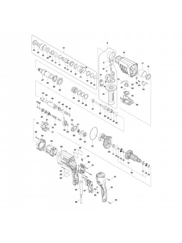 Vue éclatée Makita HR2630TX12 #01