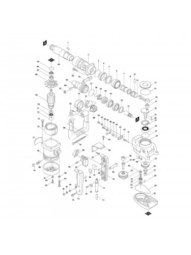 Vue éclatée Makita HR5000K #01