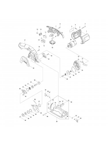 Vue éclatée Makita HS300 #01