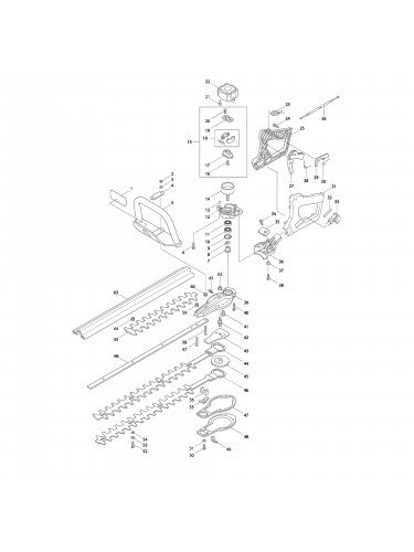 Vue éclatée Makita HTR4900 #01