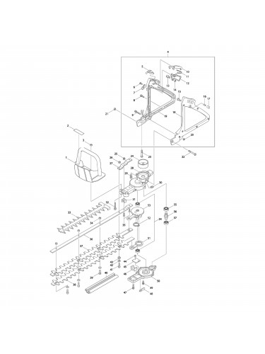 Vue éclatée Makita HTR5600 #01