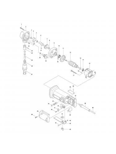 Vue éclatée Makita JN1600 #01