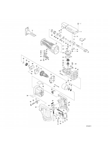Vue éclatée Makita JR180 #01