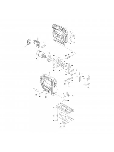 Vue éclatée Makita JV101 #01