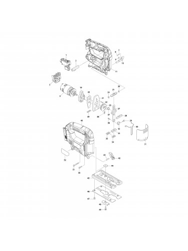 Vue éclatée Makita JV183DZ #01