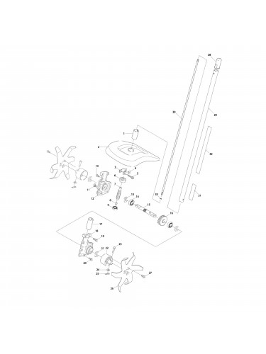 Vue éclatée Makita KR400MP #01