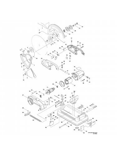 Vue éclatée Makita MT240 #01