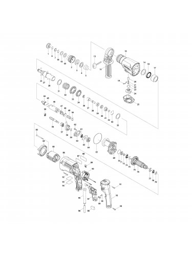 Vue éclatée Makita MT870X #01