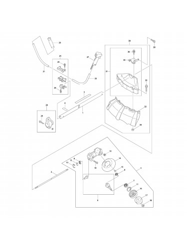Vue éclatée Makita RBC2500 #01