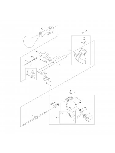 Vue éclatée Makita RBC251 #01