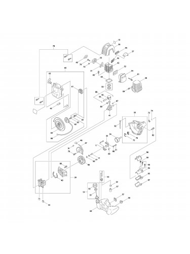 Vue éclatée Makita RBC3200 #01
