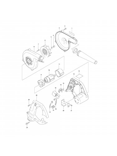 Vue éclatée Makita UB120 #01