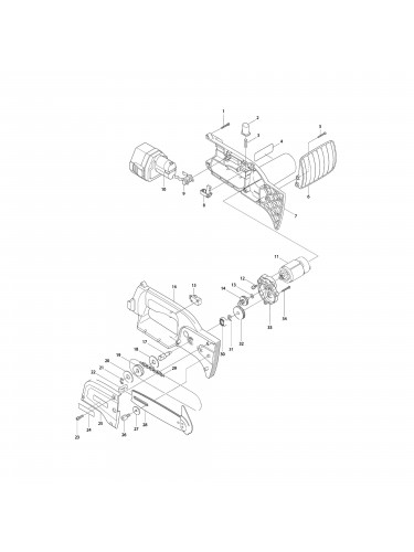 Vue éclatée Makita UC120DWA #01