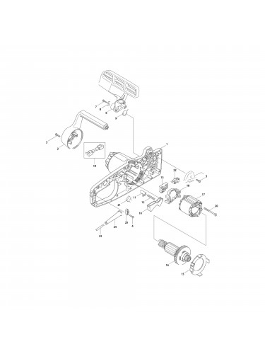 Vue éclatée Makita UC3010A #01
