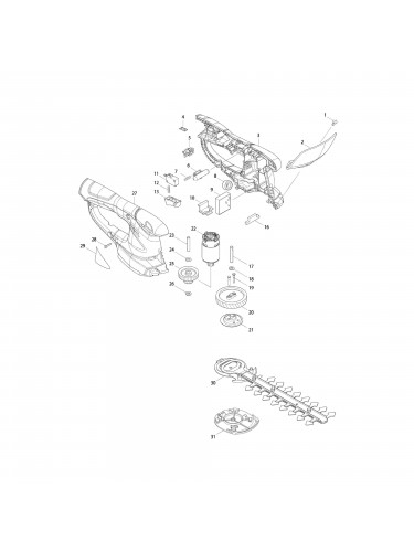 Vue éclatée Makita UH200DWEX #01