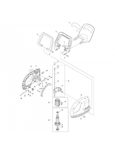 Vue éclatée Makita UH4520 #01