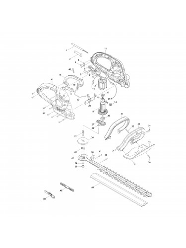 Vue éclatée Makita UH4860 #01