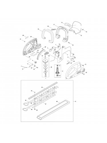 Vue éclatée Makita UH5530 #01