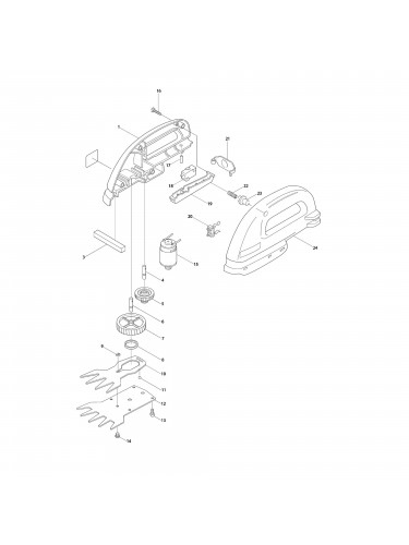 Vue éclatée Makita UM104DWB #01