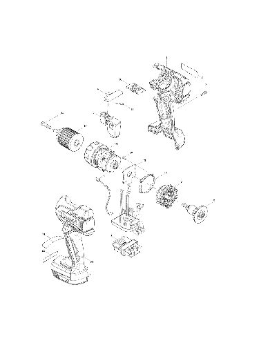PIECES DETACHEES PERCEUSE VISSEUSE A PERCUSSION MAKITA BHP459RFJ