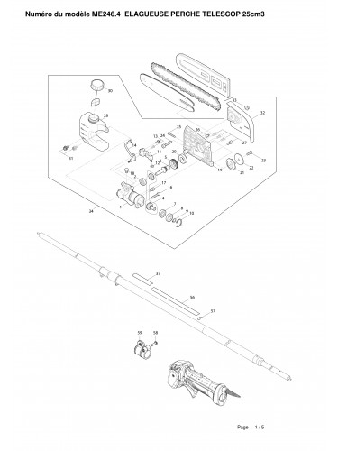Vue éclatée Makita ME246.4#01