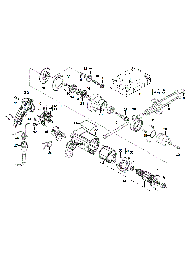 Vue éclatée Milwaukee HDE13RQX 4000384492#01