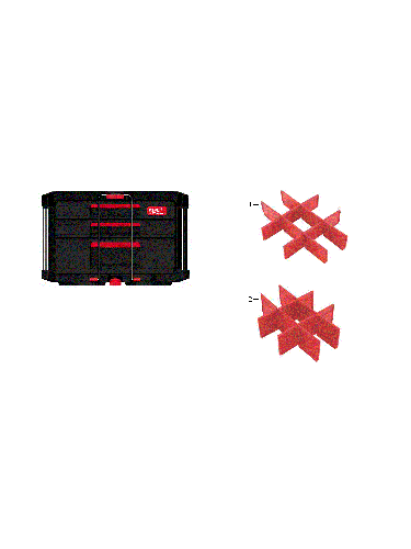 Vue éclatée Milwaukee PACKOUT_2+1_DRAWER_TOOL_BOX 4000503003#01