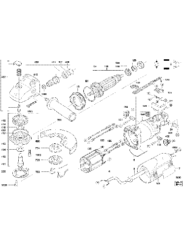 Vue éclatée Milwaukee AG8-125 4000368481#01