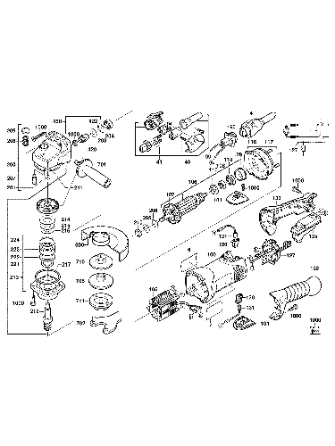 Vue éclatée Milwaukee AG16-180QC 4000381478#01