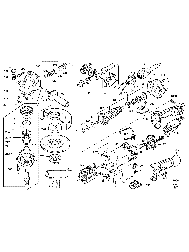 Vue éclatée Milwaukee AGV16-180QXC 4000381491#01