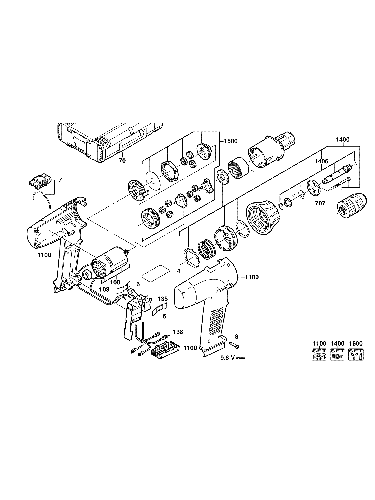 Vue éclatée Milwaukee PES9.6T 4000382691#01
