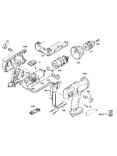 Vue éclatée Milwaukee S14.4TX 4000386626#01