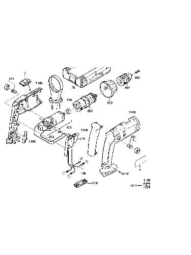 Vue éclatée Milwaukee S18PX 4000386646#01