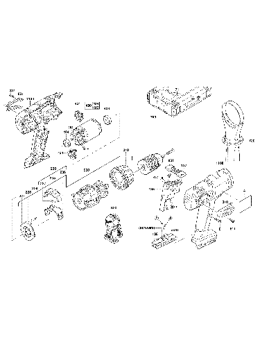 Vue éclatée Milwaukee V18DD 4000401353#01