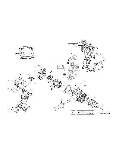 Vue éclatée Milwaukee HD18DD-32C_IN2 4000411191#01